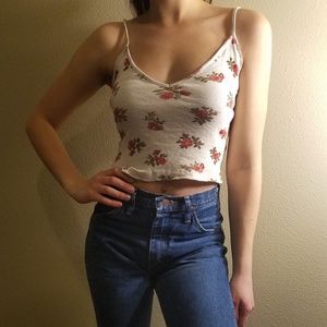 La hearts ribbed tank